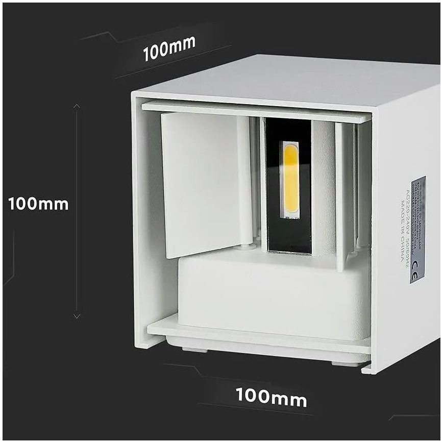 LED Venkovní nástěnné svítidlo LED/5W/230V 3000K IP65 bílá
