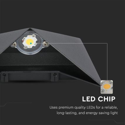 LED Venkovní nástěnné svítidlo LED/5W/230V 3000K IP65 černá