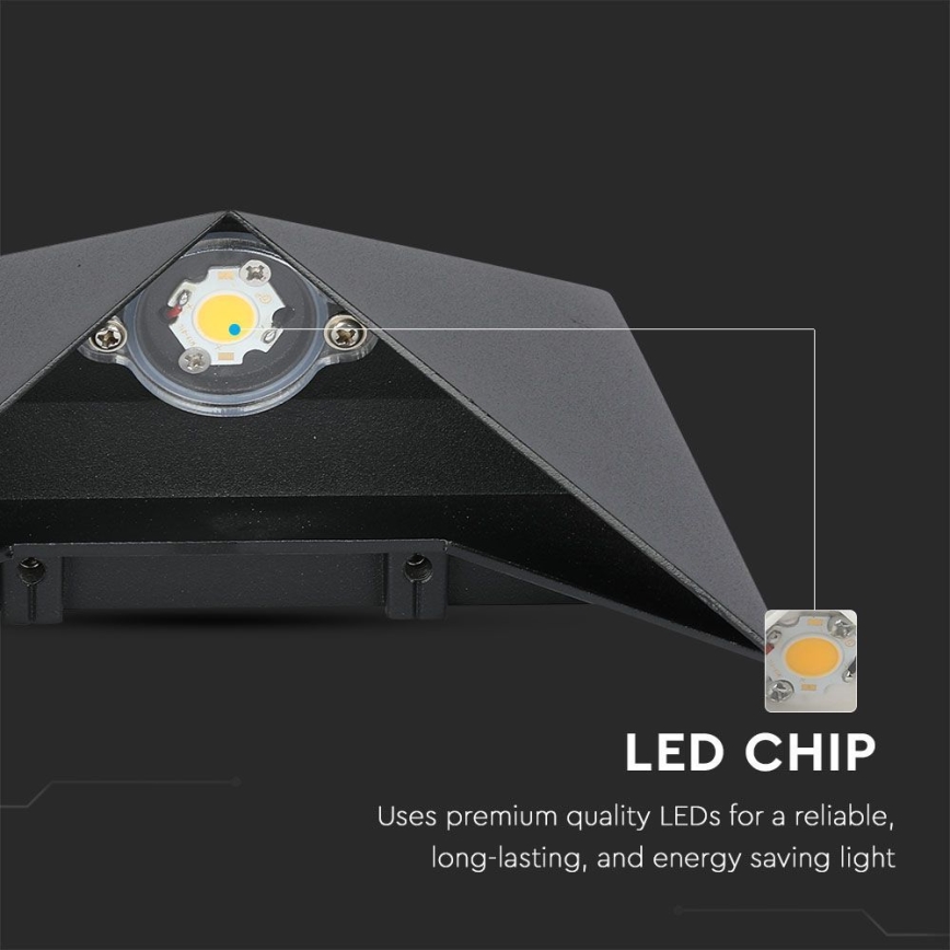 LED Venkovní nástěnné svítidlo LED/5W/230V 3000K IP65 černá