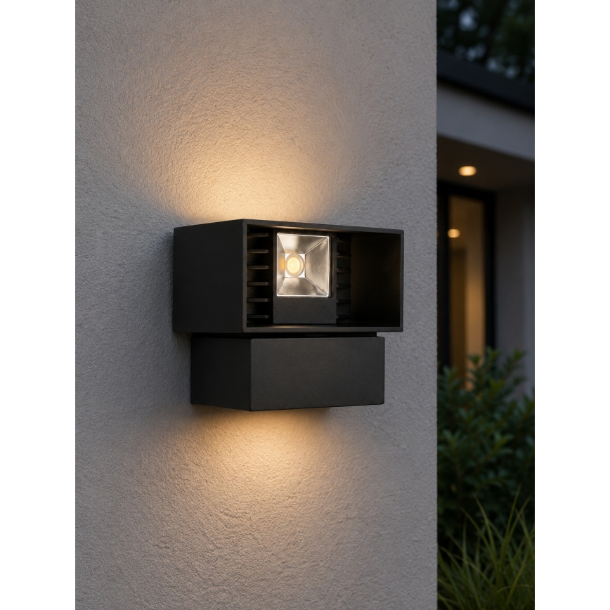 LED Venkovní nástěnné svítidlo LED/6W/230V IP54 černá