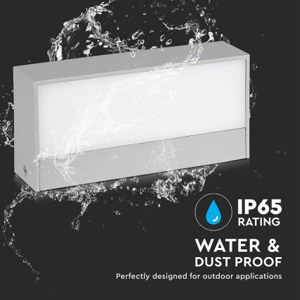 LED Venkovní nástěnné svítidlo LED/9W/230V 3000K IP65