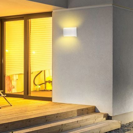 LED Venkovní nástěnné svítidlo LED/9W/230V 4000K IP54 bílá