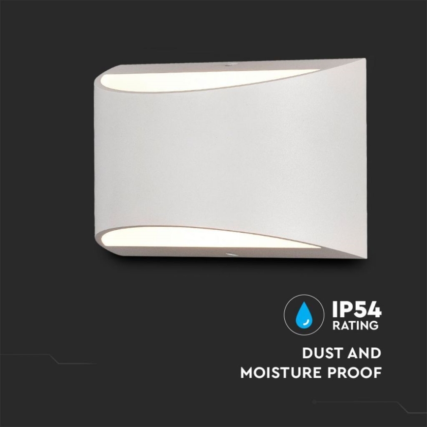LED Venkovní nástěnné svítidlo LED/9W/230V 4000K IP54 bílá