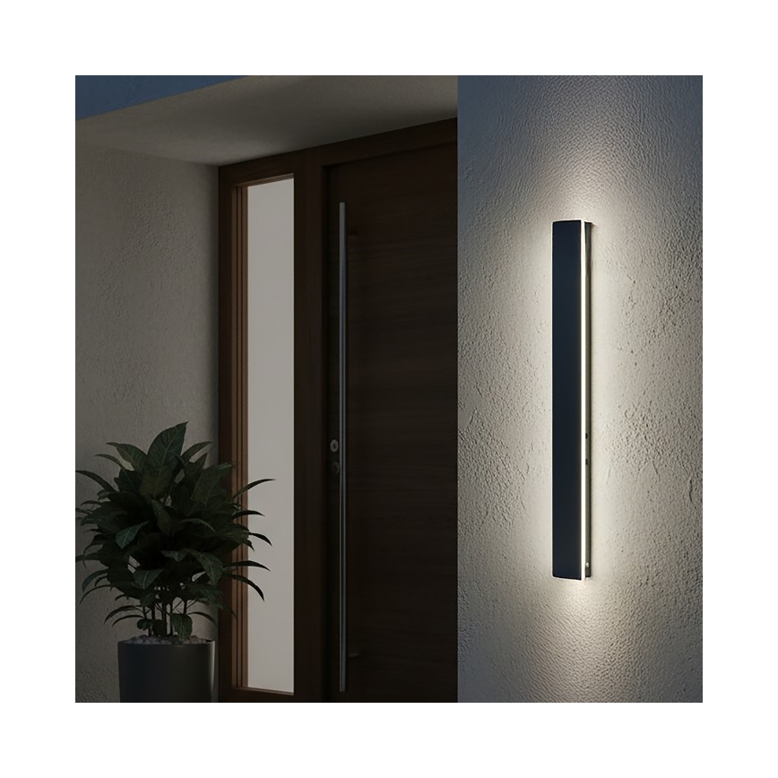 LED Venkovní nástěnné svítidlo MIRANA LED/12W/230V 4000K IP44 60 cm černá