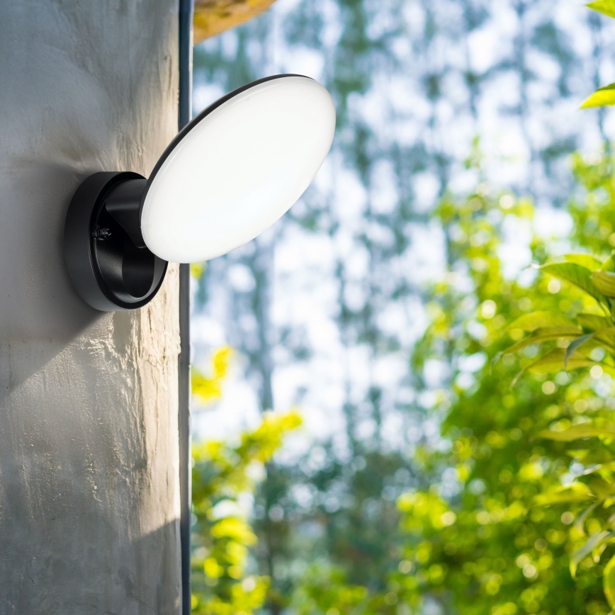 LED Venkovní nástěnné svítidlo OLAF LED/10W/230V IP44 černá