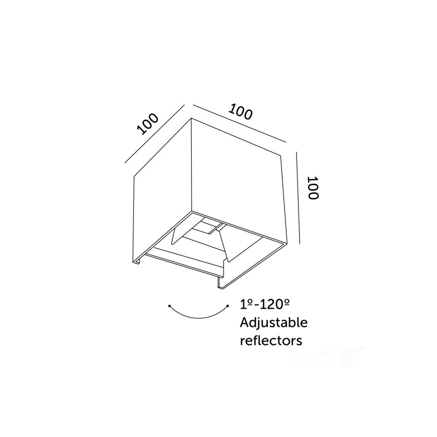 LED Venkovní nástěnné svítidlo QUERK 2xLED/3W/230V 3000K IP54 černá