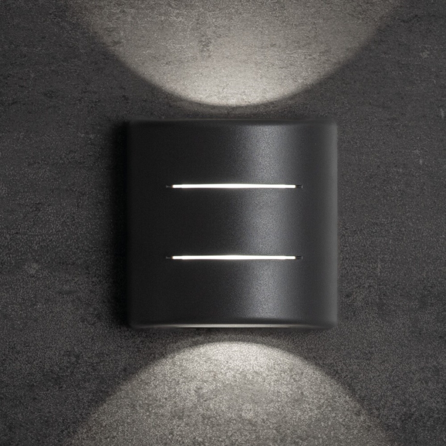LED Venkovní nástěnné svítidlo REFAZI LED/6W/230V IP54 antracit