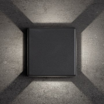 LED Venkovní nástěnné svítidlo REFAZI LED/6W/230V IP54 antracit