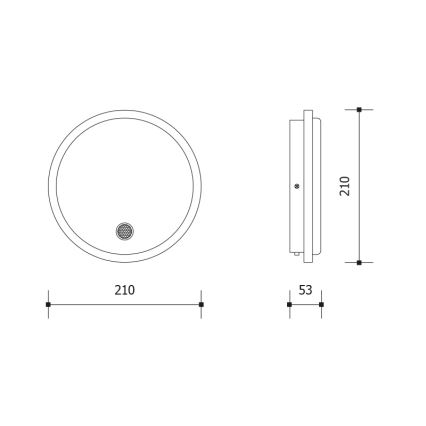 LED Venkovní nástěnné svítidlo se senzorem pohybu a soumraku LED/15W/230V IP65 bílá