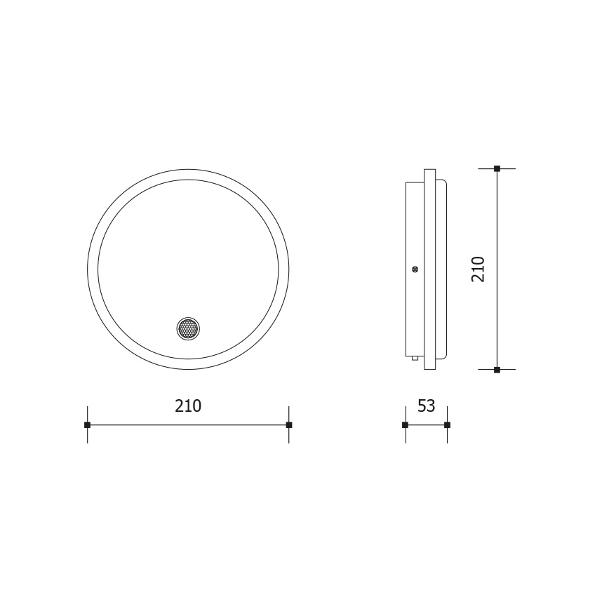 LED Venkovní nástěnné svítidlo se senzorem pohybu a soumraku LED/15W/230V IP65 bílá
