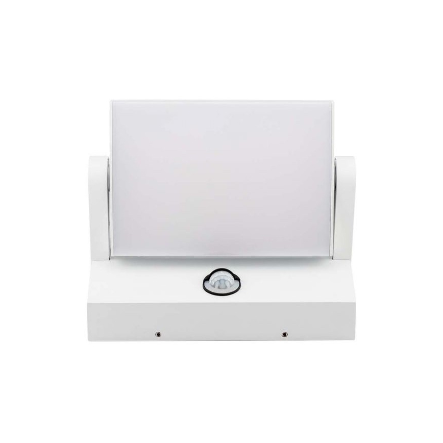 LED Venkovní nástěnné svítidlo se senzorem LED/17W/230V 4000K IP65 bílá