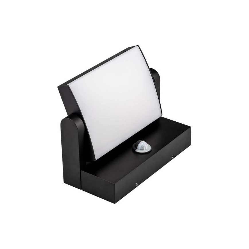 LED Venkovní nástěnné svítidlo se senzorem LED/17W/230V 4000K IP65 černá