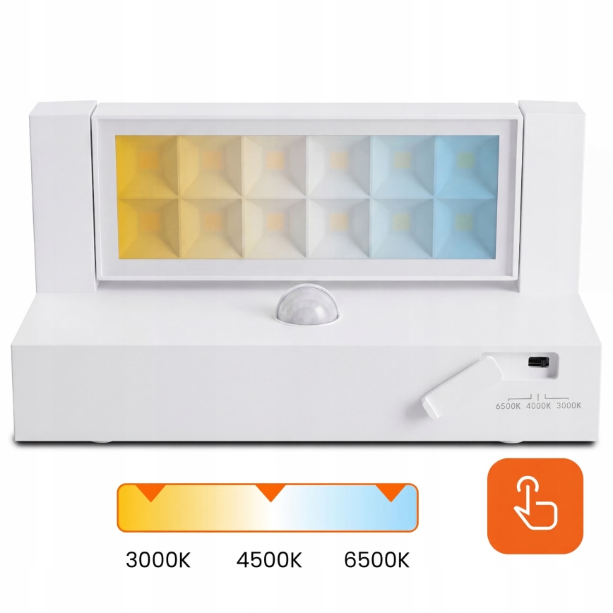 LED Venkovní nástěnné svítidlo se senzorem pohybu a soumraku LED/25W/230V 3000/4000/6500K IP54 bílá