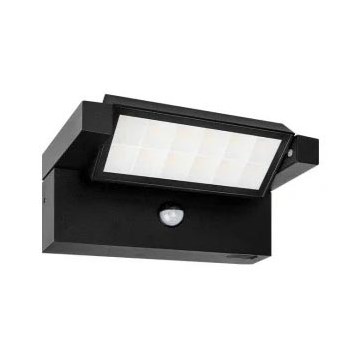 LED Venkovní nástěnné svítidlo se senzorem pohybu a soumraku LED/20W/230V 3000/4000/6500K IP54 černá