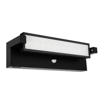 LED Venkovní nástěnné svítidlo se senzorem pohybu a soumraku LED/36W/230V 3000/4000/6500K IP54 černá