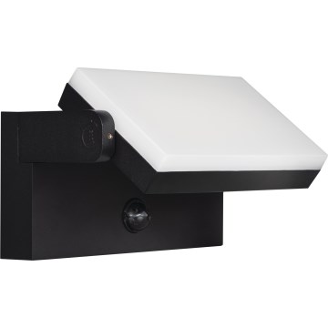 LED Venkovní nástěnné svítidlo se senzorem pohybu a soumraku XERTO LED/20W/230V 3000/4000/6500K IP44 černá
