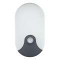 LED Venkovní nástěnné svítidlo se senzorem pohybu LED/18W/230V IP44 antracit