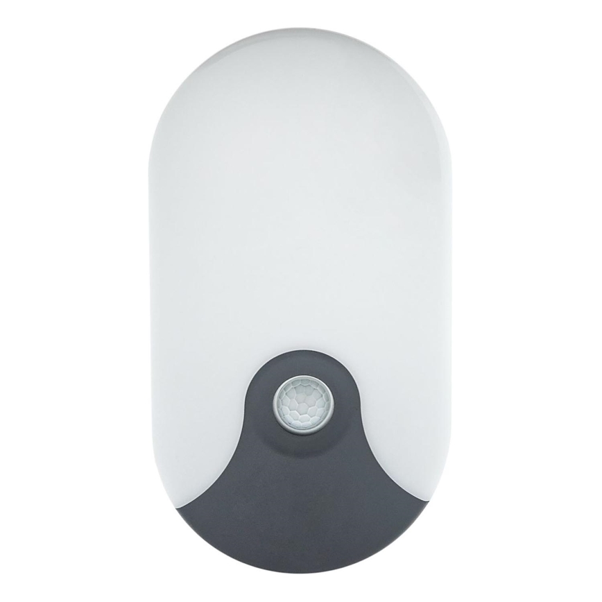 LED Venkovní nástěnné svítidlo se senzorem pohybu LED/18W/230V IP44 antracit
