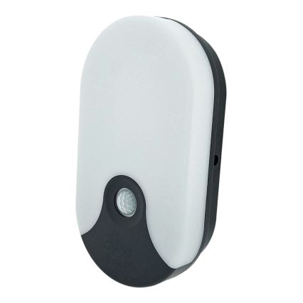 LED Venkovní nástěnné svítidlo se senzorem pohybu LED/18W/230V IP44 antracit