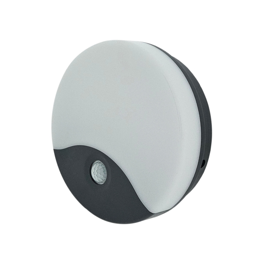 LED Venkovní nástěnné svítidlo se senzorem pohybu LED/18W/230V IP44 bílá