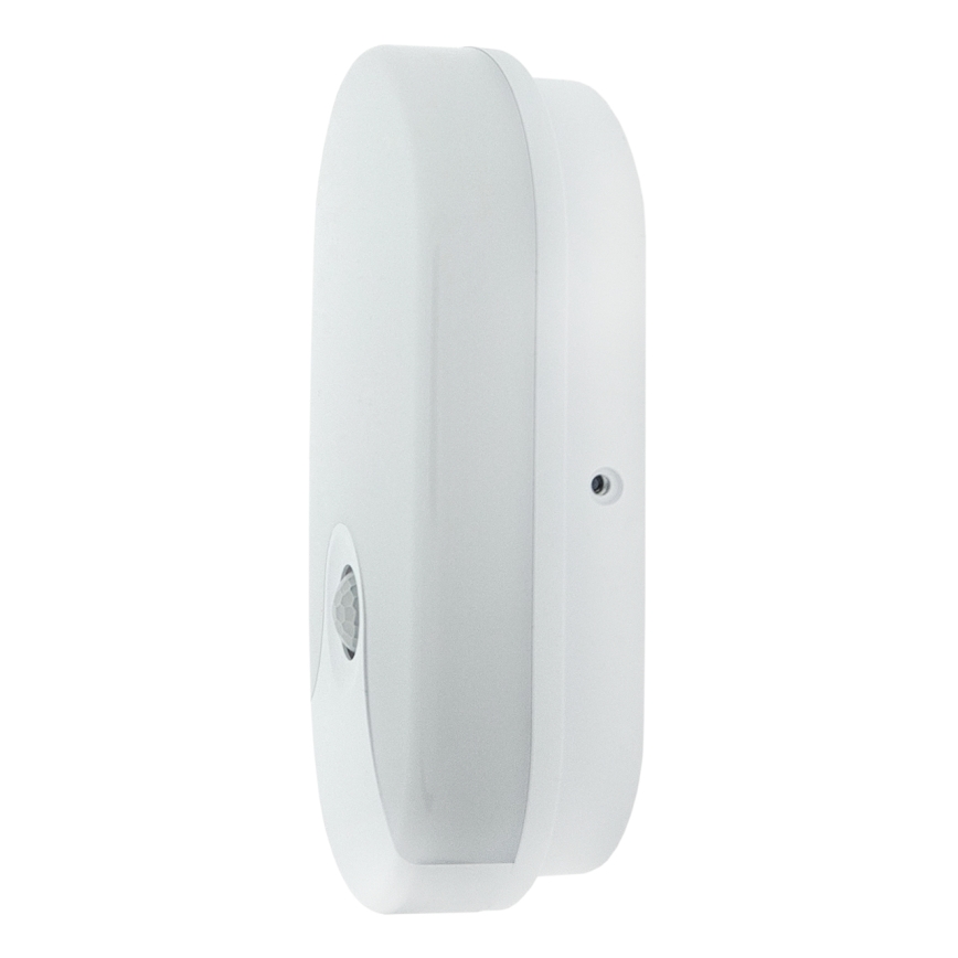 LED Venkovní nástěnné svítidlo se senzorem pohybu LED/18W/230V IP44 bílá