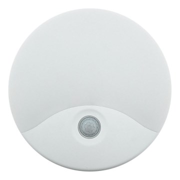 LED Venkovní nástěnné svítidlo se senzorem pohybu LED/18W/230V IP44 bílá