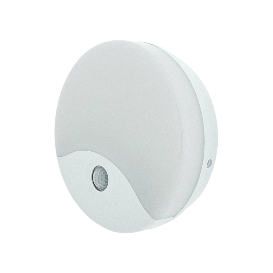 LED Venkovní nástěnné svítidlo se senzorem pohybu LED/18W/230V IP44 bílá