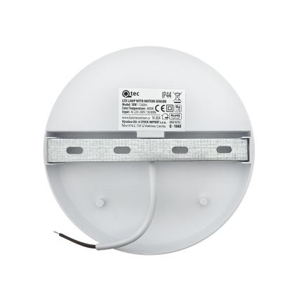 LED Venkovní nástěnné svítidlo se senzorem pohybu LED/18W/230V IP44 bílá