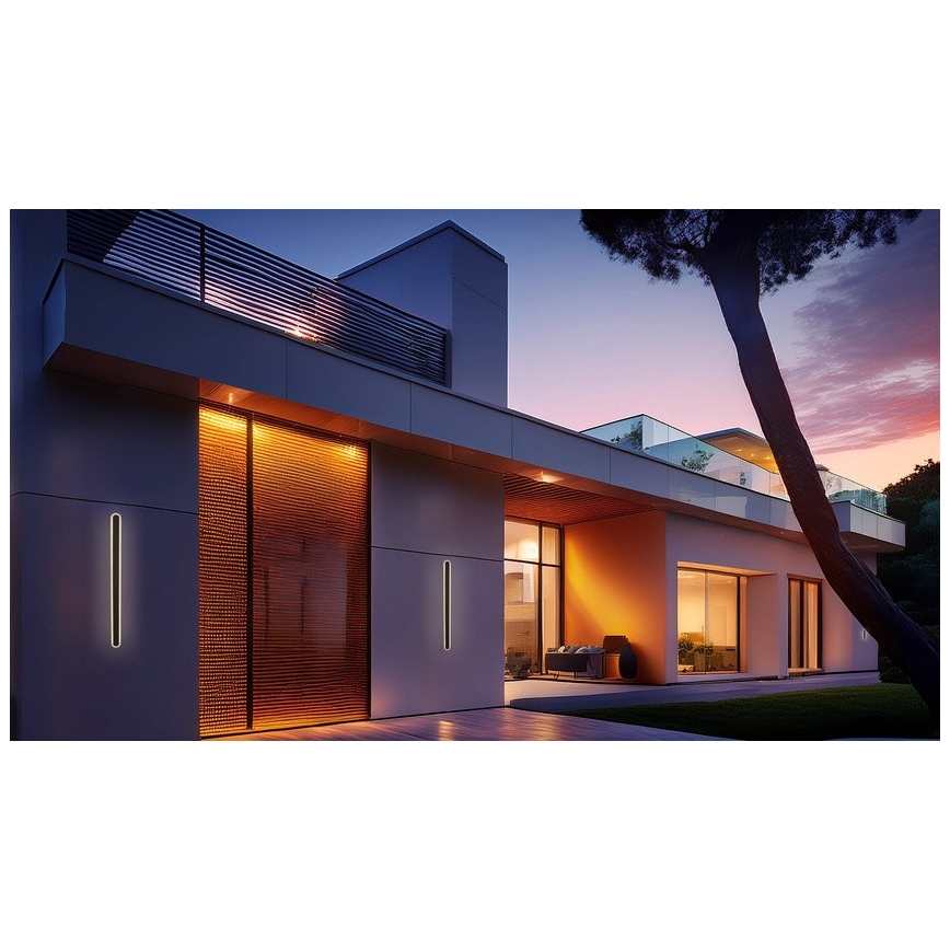 LED Venkovní nástěnné svítidlo STICK LED/12W/230V IP65 3000K 60 cm