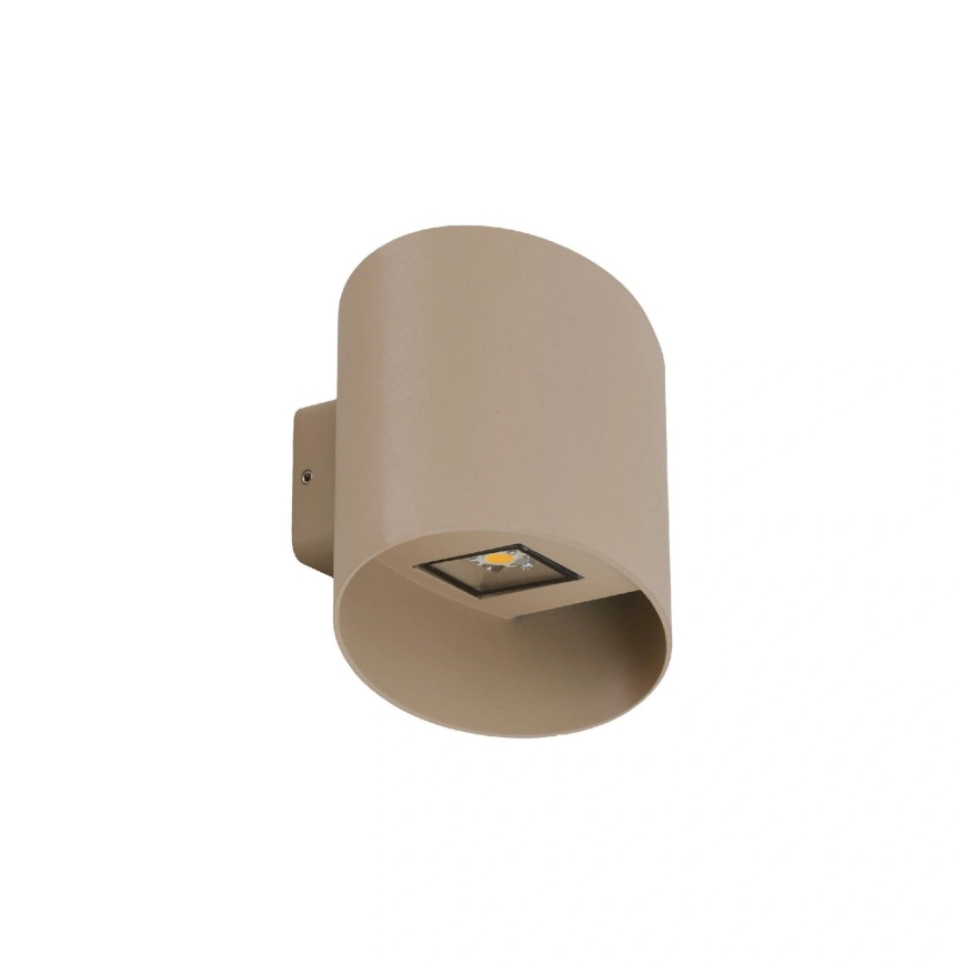 LED Venkovní nástěnné svítidlo VERTO LED/5W/230V IP54 béžová