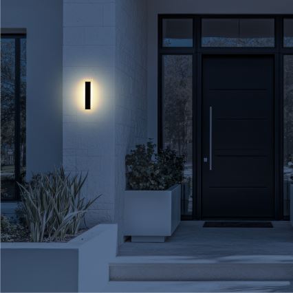 LED Venkovní nástěnné svítidlo WOW LED/10W/230V 3000/4000/6500K 30 cm IP54 černá