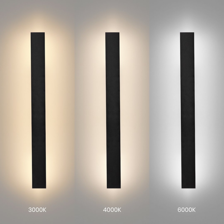 LED Venkovní nástěnné svítidlo WOW LED/11W/230V 3000/4000/6000K 60 cm IP54 černá