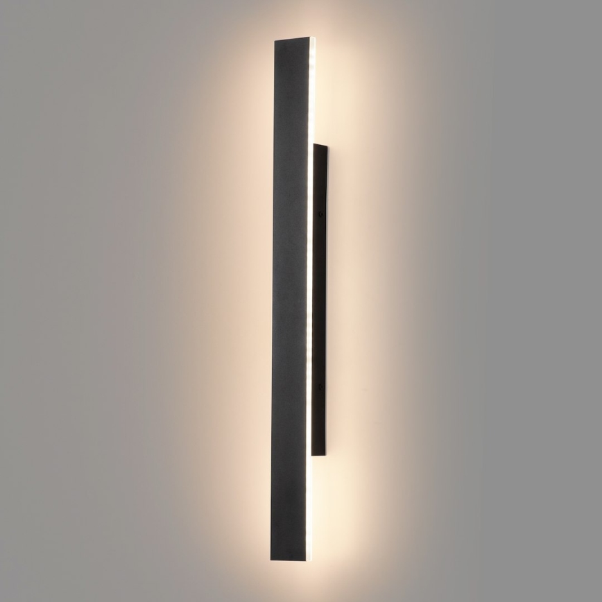 LED Venkovní nástěnné svítidlo WOW LED/11W/230V 3000/4000/6000K 60 cm IP54 černá