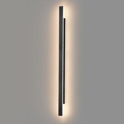 LED Venkovní nástěnné svítidlo WOW LED/20W/230V 3000/4000/6000K 120 cm IP54 černá