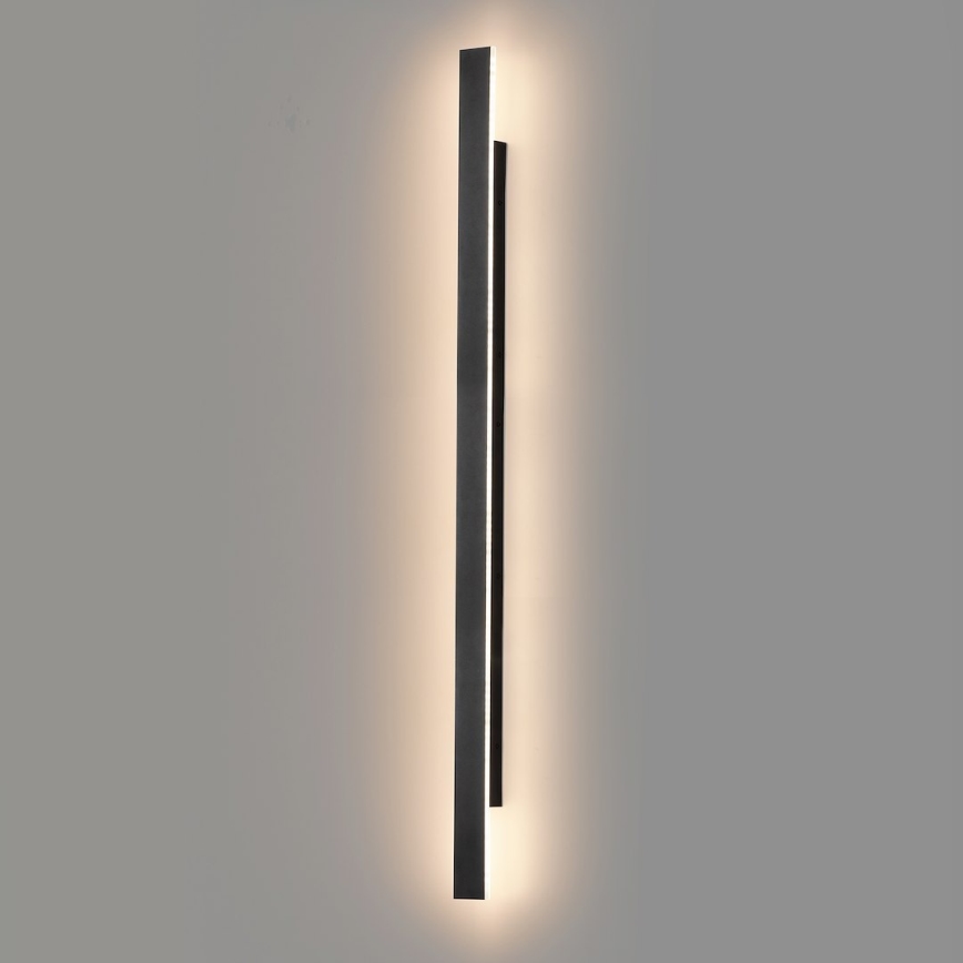 LED Venkovní nástěnné svítidlo WOW LED/20W/230V 3000/4000/6000K 120 cm IP54 černá
