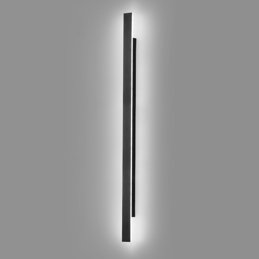 LED Venkovní nástěnné svítidlo WOW LED/20W/230V 3000/4000/6000K 120 cm IP54 černá