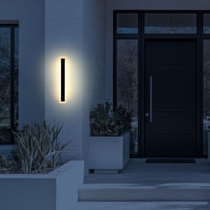 LED Venkovní nástěnné svítidlo WOW LED/20W/230V 3000/4000/6500K 60 cm IP54 černá