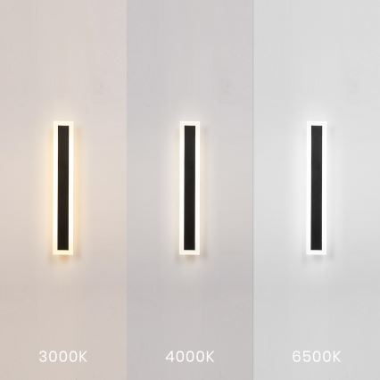 LED Venkovní nástěnné svítidlo WOW LED/20W/230V 3000/4000/6500K 60 cm IP54 černá