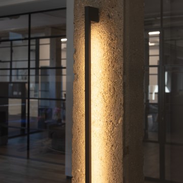 LED Venkovní nástěnné svítidlo YALTE LED/8W/230V 3000K IP54 černá