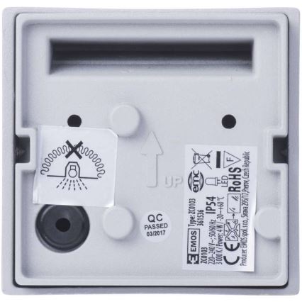 LED orientační přisazené svítidlo LED/4W teplá bílá IP54