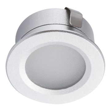 LED Venkovní podhledové svítidlo IMBER LED/1W/12V 3000K pr. 3 cm 40 lm IP65 stříbrná