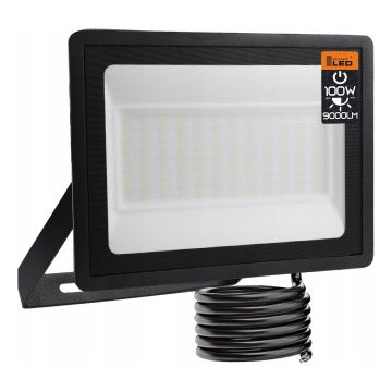LED Venkovní reflektor LED/100W/230V 4500K IP65 černá