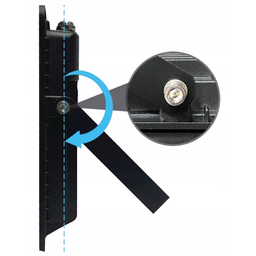 LED Venkovní reflektor se senzorem pohybu a soumraku LED/100W/230V 4500K IP65 černá