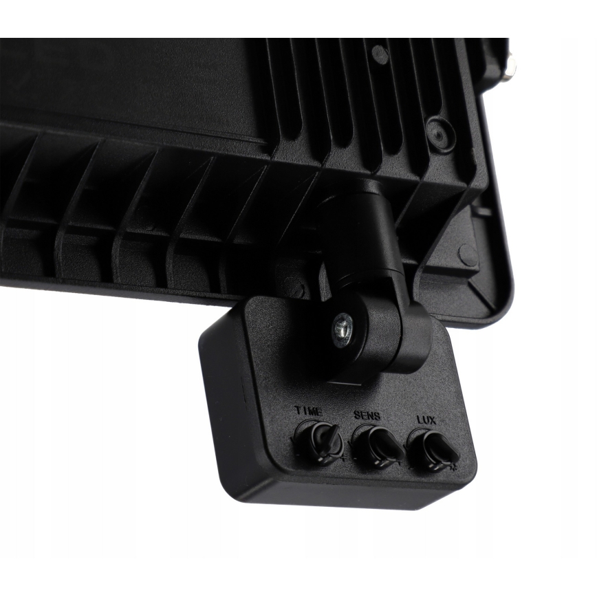 LED Venkovní reflektor se senzorem pohybu a soumraku LED/100W/230V 4500K IP65 černá