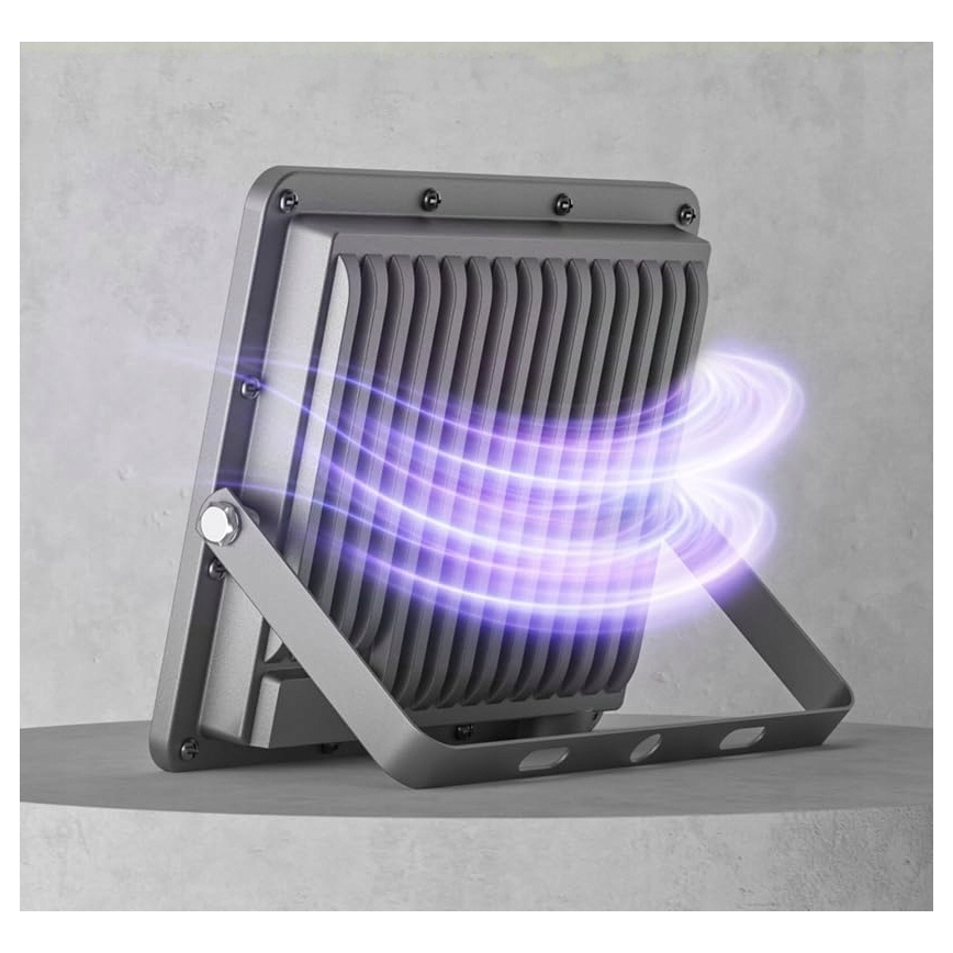 LED Venkovní reflektor LED/100W/230V 4500K IP65 šedá