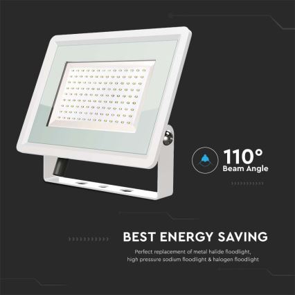 LED Venkovní reflektor LED/200W/230V 4000K IP65 bílá