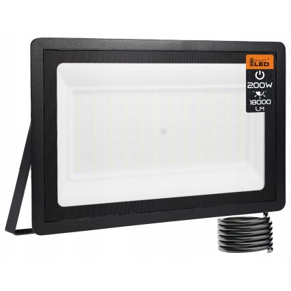 LED Venkovní reflektor LED/200W/230V 4500K IP65 černá