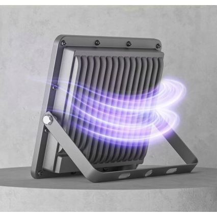 LED Venkovní reflektor LED/50W/230V 4500K IP65 šedá