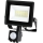 LED Venkovní reflektor se senzorem LED/20W/230V IP44 6500K černá