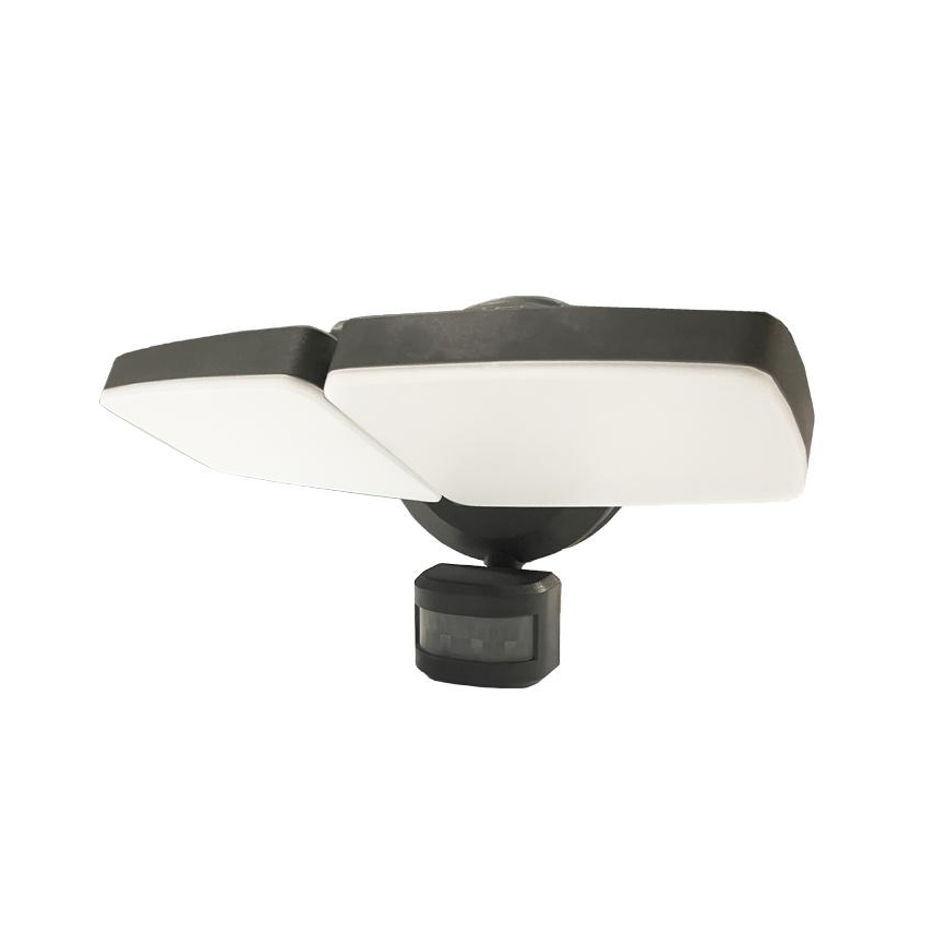 LED Venkovní reflektor se senzorem LED/24W/230V 3000/4000/6000K IP54 antracit